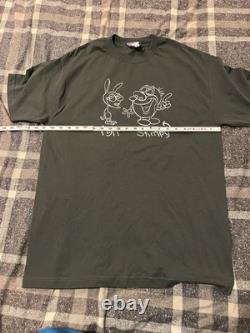 VINTAGE REN AND STIMPY SHIRT MADE IN USA? NEW OLD STOCK MEN'S LARGE 90s