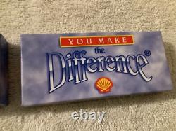 VINTAGE Shell Gasoline Oil Advertising Wrist Watch Leather Band NOS