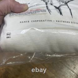 VTG 60s Hanes 3-Pack T-Shirts Men's L Blank White Undershirt NOS SEE PHOTOS