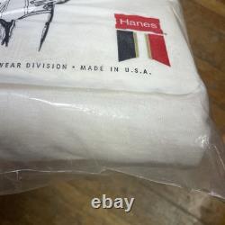 VTG 60s Hanes 3-Pack T-Shirts Men's L Blank White Undershirt NOS SEE PHOTOS