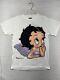 VTG Betty Boop Shirt Mens Medium White Angel Purple Wings Double Sided NOS 1994