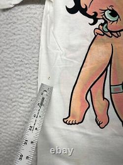 VTG Betty Boop Shirt Mens Medium White Angel Purple Wings Double Sided NOS 1994