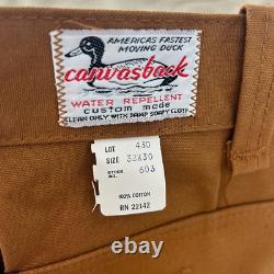 VTG Canvasback Jacket & Pants Water Repellent Duck Hunting 1960s New Old Stock
