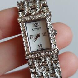VTG Wittnauer Silver Tone Swiss Made Sapphire Crystal Womens Watch New Old Stock