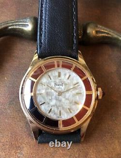 Very Rare Vintage Piaget Manual Wind In NOS GF Skeleton Back Swiss Made Watch