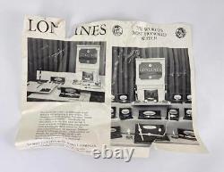 Vintage 1950's Longines Animated Fireplace Display New Old Stock