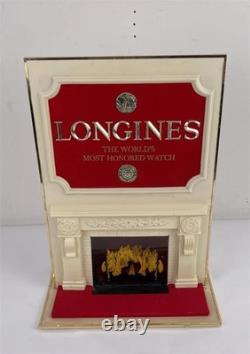 Vintage 1950's Longines Animated Fireplace Display New Old Stock Vintage 1950's Longines Animated Fireplace Display New Old Stock