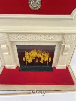 Vintage 1950's Longines Animated Fireplace Display New Old Stock