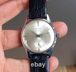 Vintage 1960's Military Watch Unitas 6325 Wehrmachtswerk 34mm Unworn NOS