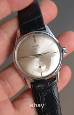Vintage 1960's Military Watch Unitas 6325 Wehrmachtswerk 34mm Unworn NOS
