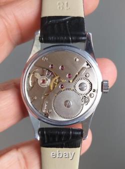 Vintage 1960's Military Watch Unitas 6325 Wehrmachtswerk 34mm Unworn NOS