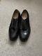 Vintage 1965 US Military Issue Men's Black Dress Shoes 11W Mfg Leavenworth NOS