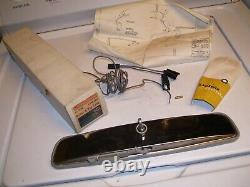 Vintage 1968-72 NOS GM Guide delco Rearview Mirror with map light Buick Chevy oem