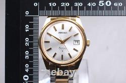 Vintage 1969 NOS Seiko Sportsman 6602-9982 Gold 35mm Hand Winding Men's Watch