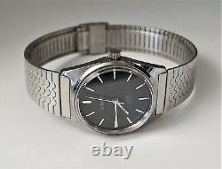 Vintage 1970s CARAVELLE Black Dial Men's Watch- New Old Stock