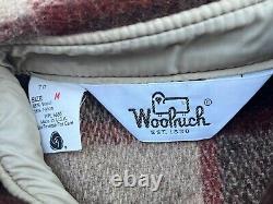 Vintage 1970s Woolrich Plaid Wool Style 70 Flannel Shirt Men M NEW OLD STOCK