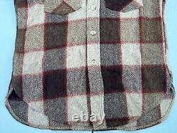 Vintage 1970s Woolrich Plaid Wool Style 70 Flannel Shirt Men M NEW OLD STOCK