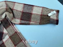 Vintage 1970s Woolrich Plaid Wool Style 70 Flannel Shirt Men M NEW OLD STOCK