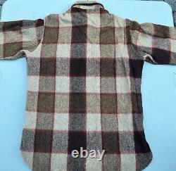 Vintage 1970s Woolrich Plaid Wool Style 70 Flannel Shirt Men M NEW OLD STOCK