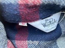 Vintage 1970s Woolrich Plaid Wool Wilderness Flannel Shirt Men M NEW OLD STOCK