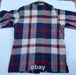 Vintage 1970s Woolrich Plaid Wool Wilderness Flannel Shirt Men M NEW OLD STOCK