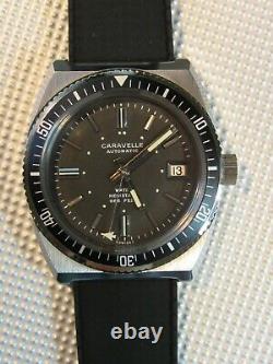 Vintage 1971 NOS Bulova Caravelle N1 Sea Hunter 666 Devil Diver SERVICED