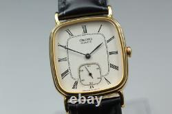 Vintage 1980 NOS with Tag SEIKO Chariot 2628-5000 Small Second Roman Qz Men's