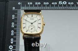 Vintage 1980 NOS with Tag SEIKO Chariot 2628-5000 Small Second Roman Qz Men's