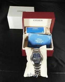 Vintage 1980's Citizen Men's Ani-Digi Temp Wristwatch New Old Stock withBox Papers