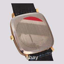 Vintage 1980s VALENTINO Roberto New Old Stock Tank Gold Plated Quartz 25mm Watch