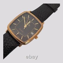 Vintage 1980s VALENTINO Roberto New Old Stock Tank Gold Plated Quartz 25mm Watch