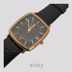 Vintage 1980s VALENTINO Roberto New Old Stock Tank Gold Plated Quartz 25mm Watch