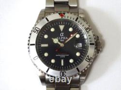 Vintage 1990s? ALPHA 1993 Submariner Divers 3 ATM Automatic Watch New Old Stock