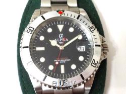 Vintage 1990s? ALPHA 1993 Submariner Divers 3 ATM Automatic Watch New Old Stock