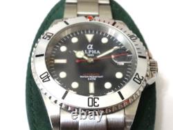 Vintage 1990s? ALPHA 1993 Submariner Divers 3 ATM Automatic Watch New Old Stock