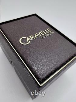 Vintage 80's New Old Stock Caravelle Bulova LCD Watch Gold Electroplated Mens