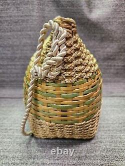 Vintage BJ Imports Wicker Purse New Old Stock