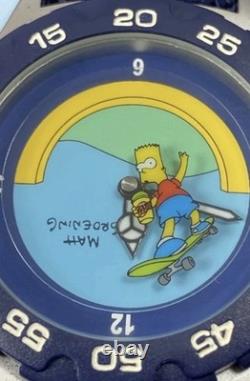 Vintage Bart Simpson Sports Watch Skate Bart Squishy 2003 New Old Stock RARE