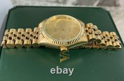 Vintage Bulova Automatic Gold Dial Stainless Steel Women's watch NOS Rare