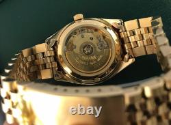 Vintage Bulova Automatic Gold Dial Stainless Steel Women's watch NOS Rare