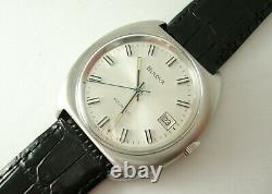Vintage Bulova'Calendial' Men's Watch c1974, Running Automatic, NOS Strap
