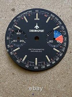 Vintage Chronosport Dial Valjoux 7733 New Old Stock Tritium