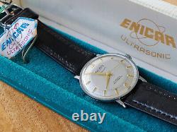 Vintage Enicar Ultrasonic (Circa 1960s), NOS, with box/tags, 33mm diameter