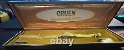 Vintage GRUEN17J Womens Watch 1/20 10K Gold Fill withOriginal Box New Old Stock