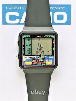 Vintage Game Watch Casio GS-20 SUPER WINDSURFING QW919 NOS YEAR 1990