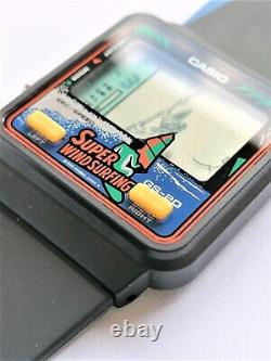 Vintage Game Watch Casio GS-20 SUPER WINDSURFING QW919 NOS YEAR 1990