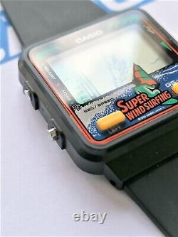 Vintage Game Watch Casio GS-20 SUPER WINDSURFING QW919 NOS YEAR 1990