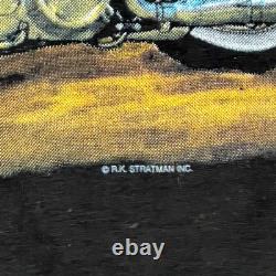 Vintage HARLEY DAVIDSON Shirt XL 90s Ride Free RK Stratman Single Stitch NOS