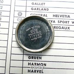 Vintage Hialeah Military WWII Radium O. Maire Gruen Manual Watch Switzerland NOS