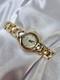 Vintage In/Box New Old Stock Elgin Gold Tone Watch Heart Band Elegant Dainty